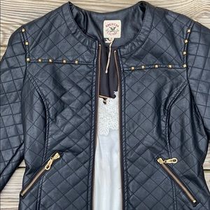 Black Moto leather jacket